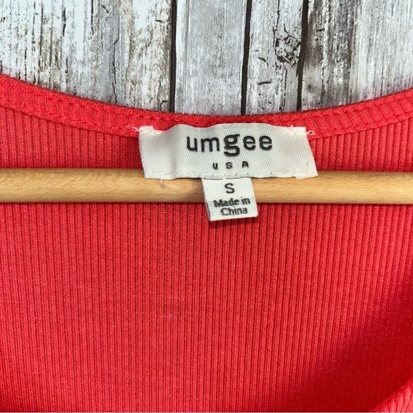 Umgee Pink Ribbed Open Shoulder Dress - Picture 5 of 5